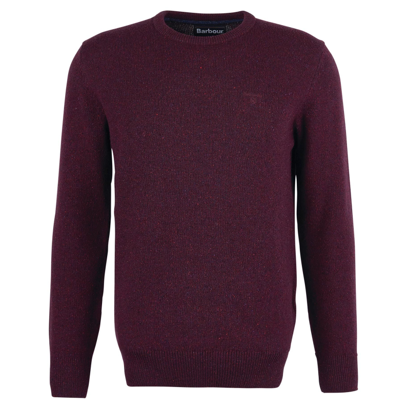 Barbour Tisbury Crew Neck Wool Silk Sweater MKN0844PU98 - Fig