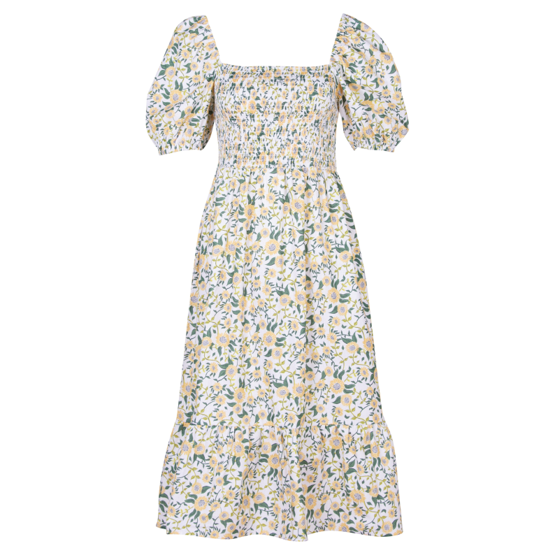 Barbour Bloomfield Dress in Sunflower Print LDR0640– Jepsons